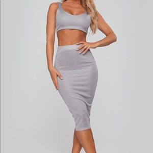 Skirt Set Grey